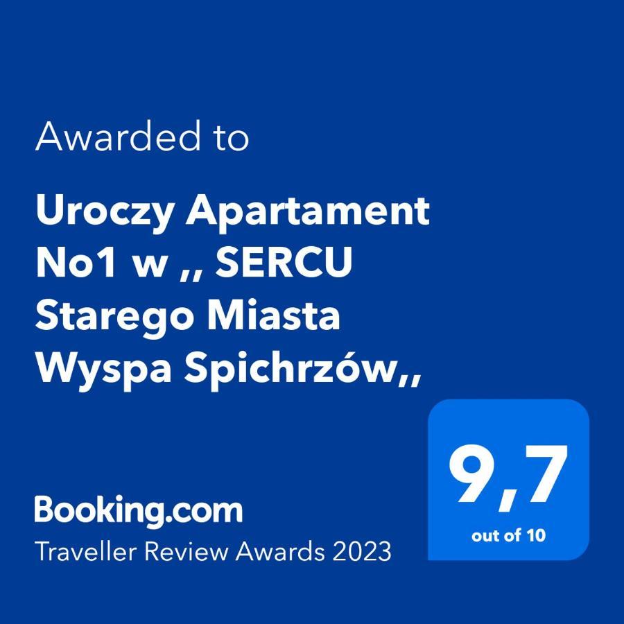 Uroczy Apartament No1 w ,, SERCU Starego Miasta Wyspa Spichrzów,, Gdańsk Zewnętrze zdjęcie